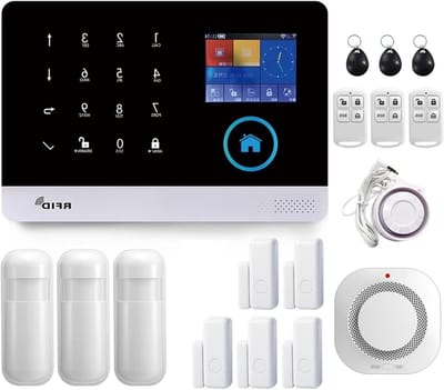 Beveiligingssysteem - Alarm huis - Thuis bewaken - Wifi GSM controle - 185*125*14.7mm - Wit