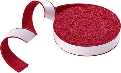 10m tennis en badminton racket gripband met absorberende handdoek, antislip overgrip voor squash en rackets (rood)