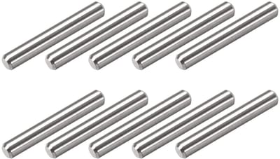 Dailygoods - Pluggenpennen 4 x 25 mm 30 Stuks Roestvrij Staal voor Meubelinstallatie