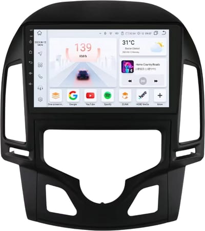 Autoradio met bluetooth - Carplay - Voor Hyundai i30Bij MT (2006-2011) - Geschikt voor Apple en Android - Stereo - Navigatie - Navigatiesysteem auto - 4GB 32GB
