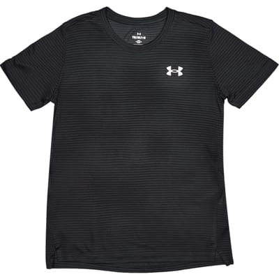Under Armour Tech T-shirts Kinder - Zwart - Maat 122 - 127 CM - Poly Jersey