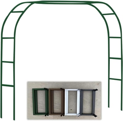 Metalen Tuinboog - Prieel Klimplanten - Decoratie Bruiloft - Verstelbare Breedte - Tot 3.5m Breed - Groen