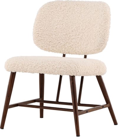 Midland fauteuil teddy wit.