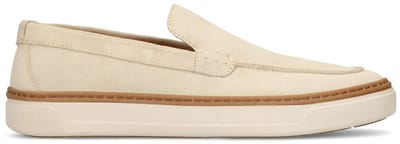 No Stress - Heren - Beige suède loafers - Maat 40