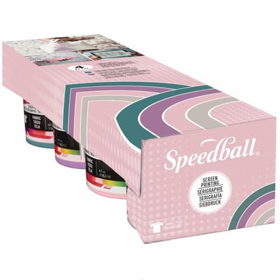 Speedball Starter set polished pastel fabric screen printing - zeefruk pastel