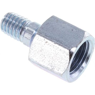 Stalen Mannelijke M6x1/Vrouwelijke Rp 1/8 Inch Adapter 19mm