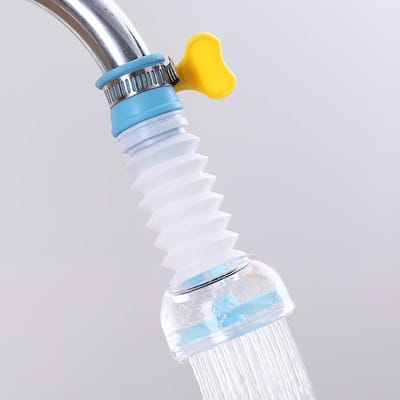 1 Stuks Kraanwater Huishoudelijke Kraan Keukenkraan Verlengstuk Draaibare Douchekop Afwassen Spatwaterdichte Kraanaccessoires