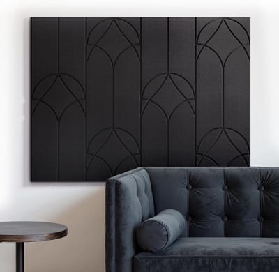 Akoestische panelen voor geluidsdemping in zwart, 12 stuks, 30 x 30 x 0,9 cm