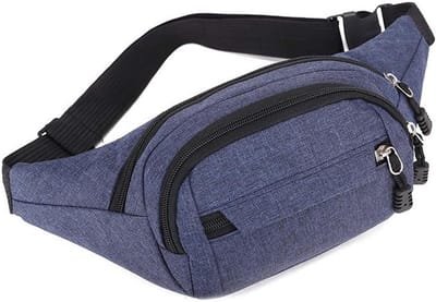 Verstelbare Waterdichte Heuptas voor Sport en Outdoor Activiteiten - Ideaal voor Hiking, Jogging en Reizen in Blauw