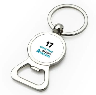 Akyol - 17 great years of being awesome flesopener - Hoera 17 jaar - iemand die 17 jaar is geworden - verjaardagscadeau - verjaardag - cadeau - kado - geschenk - gift - goeie jaren - 9 bij 3 cm
