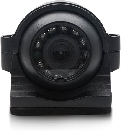 SnelShoppen - Riloer 120° Breedhoek HD Achteruitrijcamera Auto, 4 Pin 12LED Nachtzicht CCD Camera voor RV Truck Aanhanger Bus Camper Motorhome