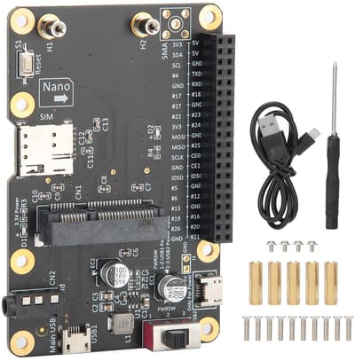 Dailygoody - 3G 4G LTE-basishoed - Compatibel met 40-pins GPIO-header - Ondersteunt tot 3 ampère - Betrouwbare verbinding - Ideaal voor hobbyprojecten