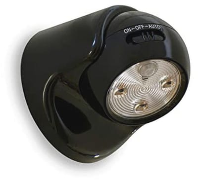 Draadloze bewegingssensor LED beveiligingslamp - zwart