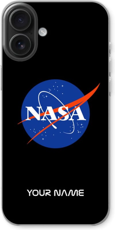 Gepersonaliseerd - Case Company® - Hoesje geschikt voor iPhone 16 Plus hoesje - NASA - Soft Cover Telefoonhoesje - Bescherming aan alle Kanten en Schermrand