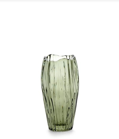 Serax Vaas-Vaas voor Bloemen Glas Groen D 10,3 cm H 20 cm