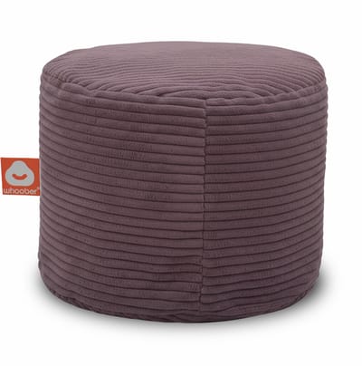 Whoober Rhodos – Poef Zitzak – Paars dik ribfluweel – Comfortabel & Duurzaam