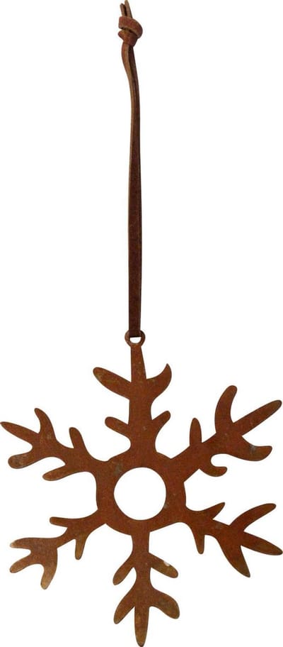 KLEINE SNEEUWVLOK ROESTIGE HANGER KERST DECORATIE - PLUTO PRODUKTER
