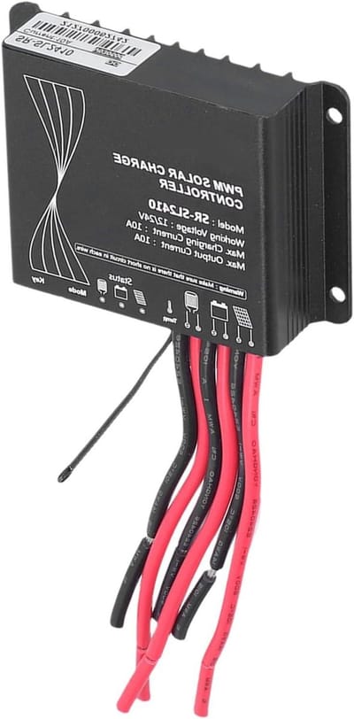 Zonne Laadregelaar - Zonnepaneel Regulator - Energie Beheer - Intelligente Bescherming - 10A - Grijs