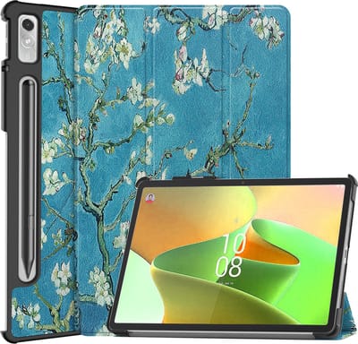 Hoesje Geschikt voor Lenovo Tab P11 Pro - Dun & Stevig - Trifold Bookcase - Hard Cover Case - Met Uitsparing Geschikt voor Lenovo Pen - Hardcover Book - Tablet Hoes - Bloesem