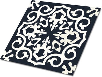 Tulup PVC Tegels - Arabische Sfeer Vinyl Tegels - 30 cm x 30 cm - Zwart Zelfklevende Vinyl Tegels - Verpakking van 9 stuks - Wand PVC Tegels - Mozaïek Plaktegels - Vinyl Wandtegels - Plaktegels keuken en Badkamer