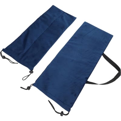 Mahjong Rek Tas Marineblauw 4 Vakken Draagbare Mahjong Rek Trekkoord Tas met Handvat voor Mahjong Accessoires blue