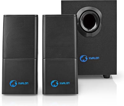 Nedis Gaming Speaker – 2.1 kanaals – 30W – USB – 3.5 mm – Zwart