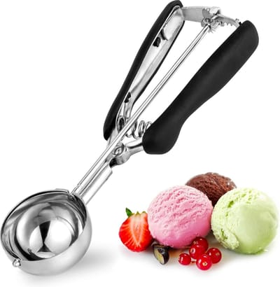 Bondoo Premium ijsschep - ijsscheppers - ijsboltang - portioneerlepel - oliebollenlepel - ijs schep - cookie scoop - koekjesschep - Oliebollepel - RVS