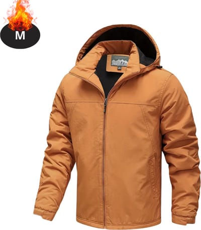 Livano Winterjas - Parka - Heren - Winter - Jas - Volwassen - Stijlvol - Oranje Rood - M