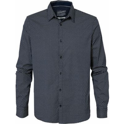 Petrol Industries - Heren All-over print overhemd  - Blauw - Maat XL