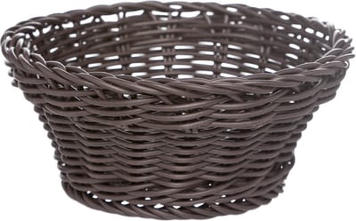 Cosy & Trendy broodmand - bruin - kunststof - rond - 15 x 7 cm