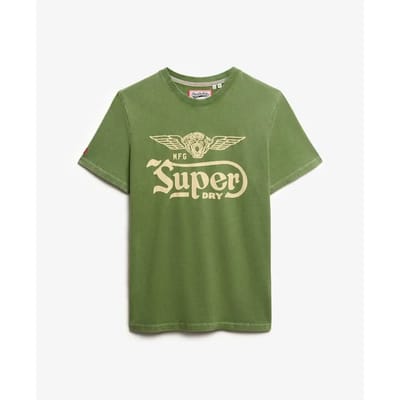 Superdry - T-shirt met autologo en relaxte pasvorm - Heren - T-shirts