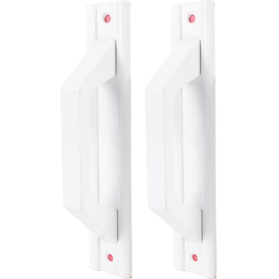 Poignée de porte coulissante en alliage d'aluminium sans perçage Poignée de tirage de porte minimaliste moderne pour porte de grange Armoire Placard Tiroir blanc