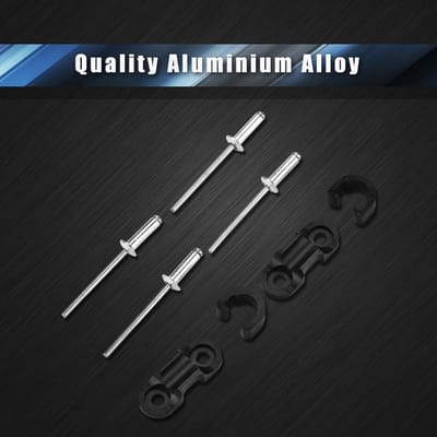 2 stuks Ultralichte Aluminiumlegering Fiets Rem Schakelkabel Basis Gesp Clip Accessoire black