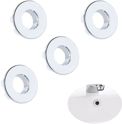 Dailygoody - Overloopdeksel - Gootsteen - Hoogwaardig koper - Zilver - Wastafel - Elegant design - Geschikt voor badkamer en keuken