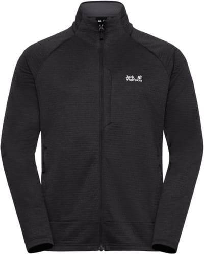 Jack Wolfskin Anytrail FZ Men - Outdoorvest- Heren - Zwart - Maat XL