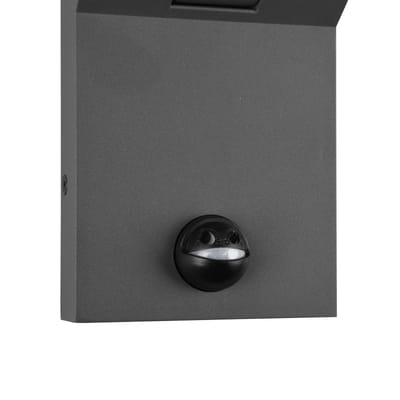 TRIO ADOUR - Wandlamp - Antraciet - incl. 1x SMD 7,5W - Aanspasbaare lichtkleur - Bewegingssensor - Buitenverlichting - IP44