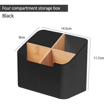 Organisateur de télécommande Support de télécommande TV pour table Boîte de rangement de bureau polyvalente Organisateur de chambre à coucher et de salon