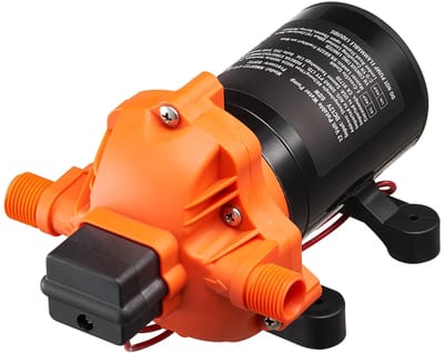 Deliqa 12 V waterpomp - 3.0 gpm / 3 kamer - membraanpomp - waterpomp met drukschakelaar - fluisterstil - ideaal voor caravans, boten , foodtrucks , douchen , afwassen - eenvoudige installatie