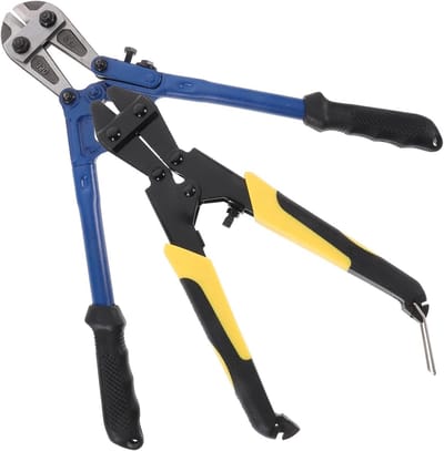 Boutenschaar Set - Kabelknipper Staalknipper - Zwaar Materiaal Snijden - Ergonomisch Ontwerp - 35.7x10.8cm - Grijs