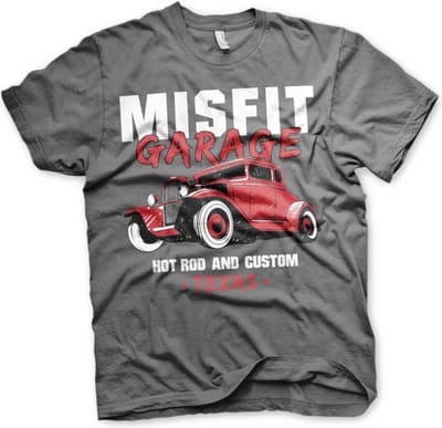 Misfit Garage Heren Tshirt -M- Hot Rod & Custom Grijs