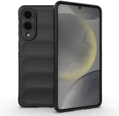 Coverup Hoesje - Geschikt voor Samsung Galaxy S25 Edge Hoesje - Coverup Hands-On Rugged Back Cover - Zwart