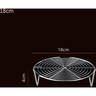 1 Stuk Roestvrijstalen Stoomrek Multifunctionele Pot Stoomplaat Dumplings Eieren Grillstand Keukengerei Kookstand gray