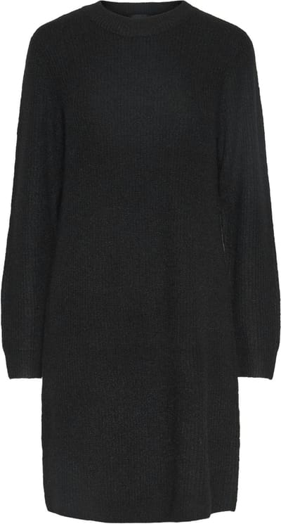 PIECES PCELLEN LS O-NECK KNIT DRESS NOOS BC Dames Jurk - Maat S