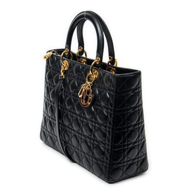 Large Lady Dior Zip  Schoudertas