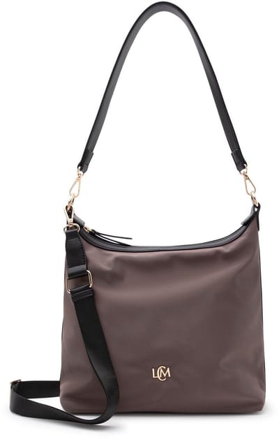 L.CREDI schoudertas Phelina Shoulder Bag Dark Taupe donkerbruin