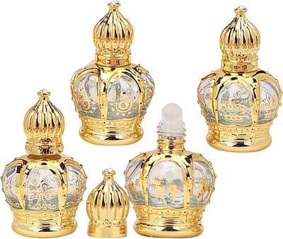 Mini Flesjes voor Essentiële Olie - 4 Pack van 15ml - Draagbare Vernevelaar voor Reizen, Aromatherapie en Parfum Gebruik