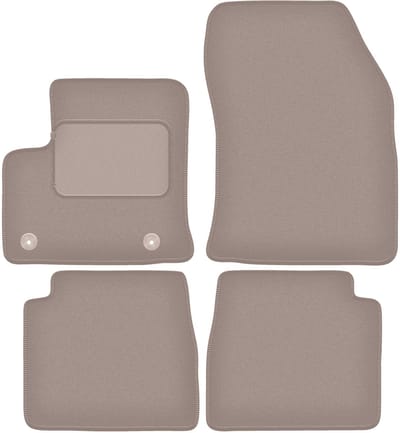 Beige veloursmatten voor: Citroen e-C4 hatchback (2021-)
