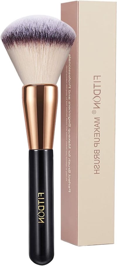 Kabuki Poeder Make-up Borstel voor Gezicht - Grote Dekking voor Mineralen Poeder, Bronzer, Foundation en Blush Blending