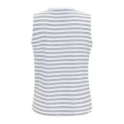 Regatta Dames Fariene Vest Top (Wit/Marineblauw)