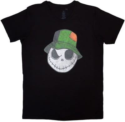 Disney The Nightmare Before Christmas - Jack Bucket Hat Heren Tshirt - S - Zwart